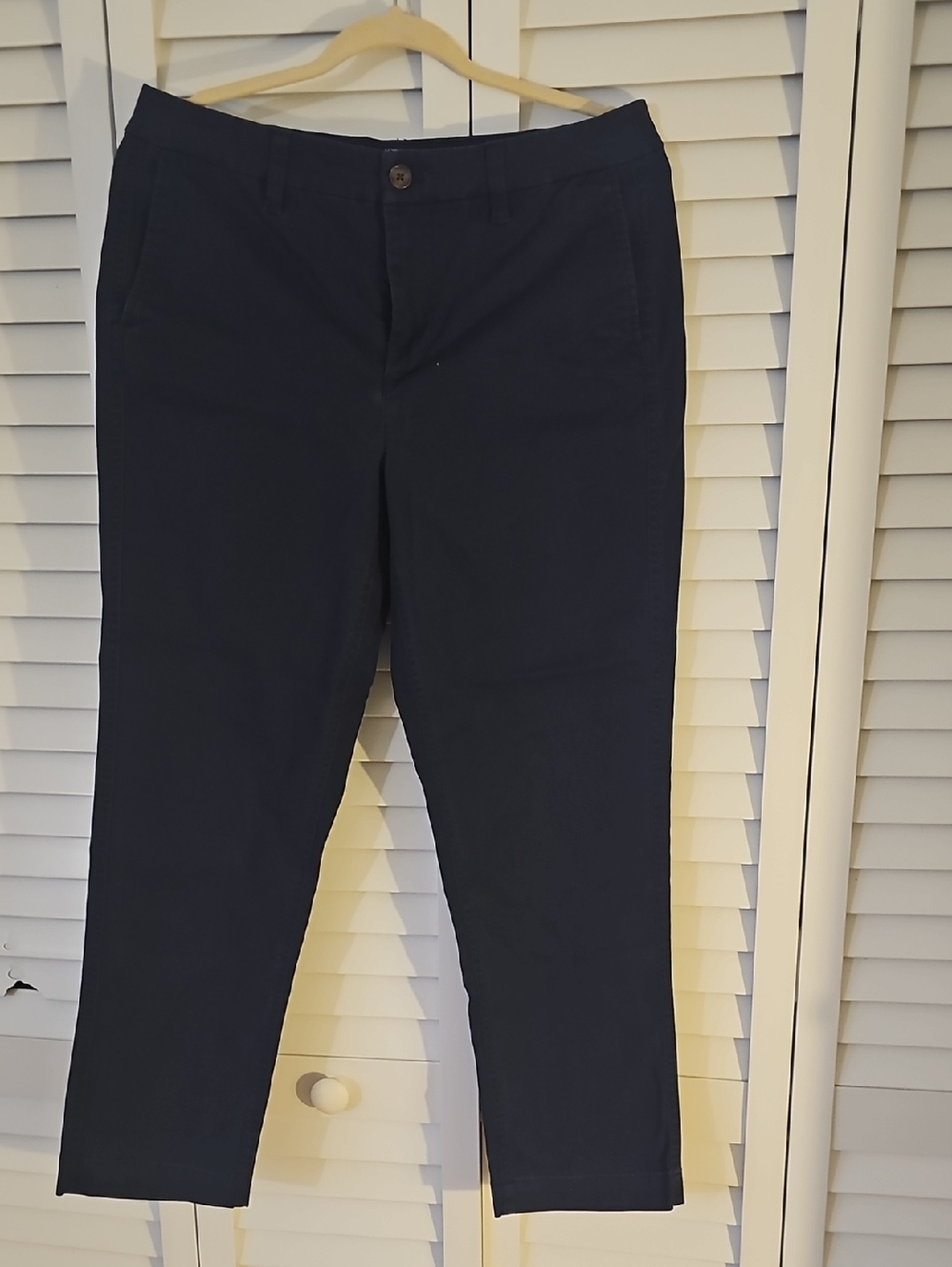 J. Crew Navy Straight-Leg Chinos